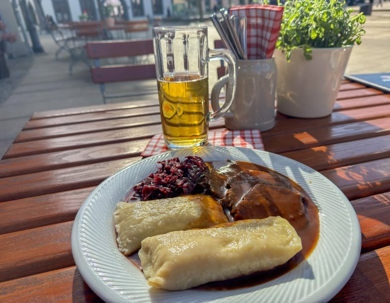 Sächsischer Sauerbraten mit Klößen